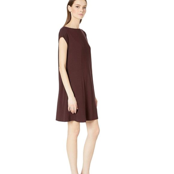 EILEEN FISHER Twist Detail Mini Dress Sz M - Picture 1 of 7